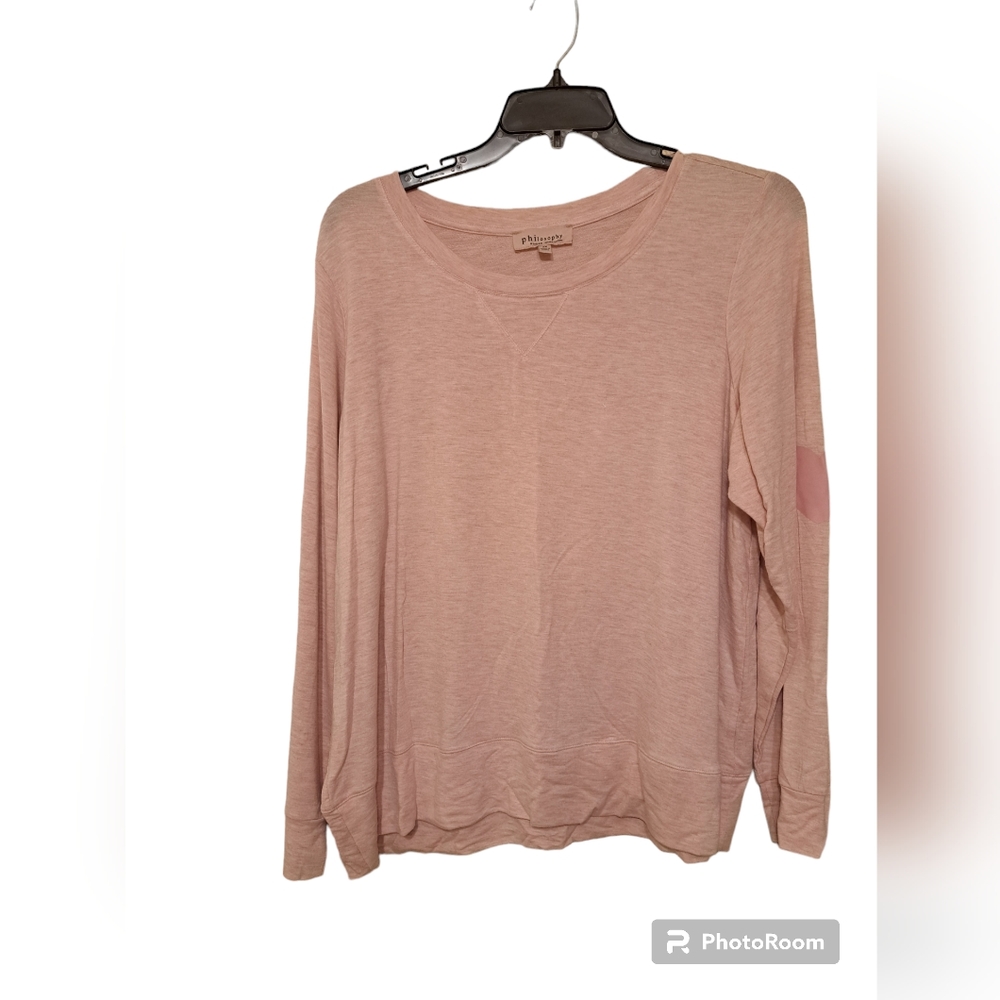 Philosophy heart on sleeve sweatshirt